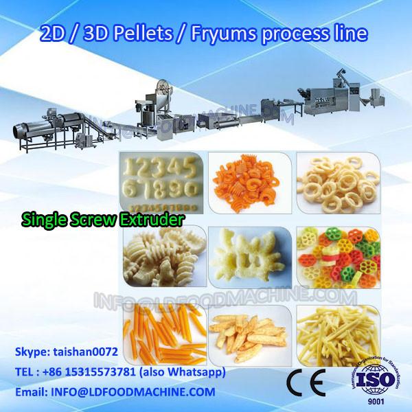 2015 HOT SALE 2d 3d pellet snacks food processing extruder equipment /production line #1 image