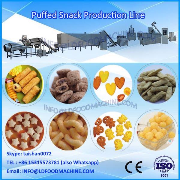 100-800kg/h Puffed Snack Making Machine Corn Puffs Puffing Rings Sticks Curls Production Line #1 image