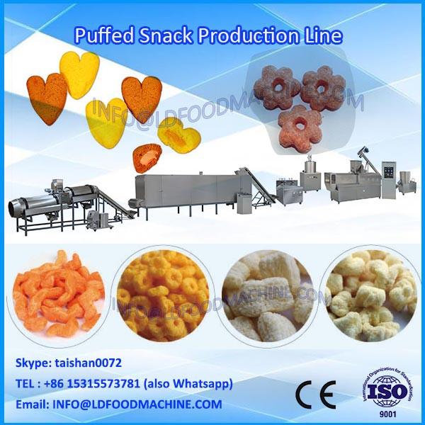 120kg/h automatic Corn puffed snacks food /cheese balls production line with CE ISO for sale #1 image